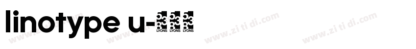 linotype u字体转换 linotype u字体转换